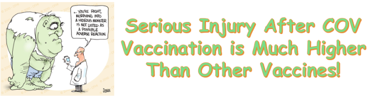 Complications From Taking COVID Vaccine Is 40 Times Higher Than Previously Recorded