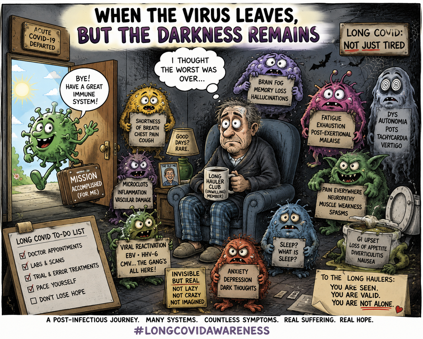 When the Virus Leaves, but the Darkness Remains