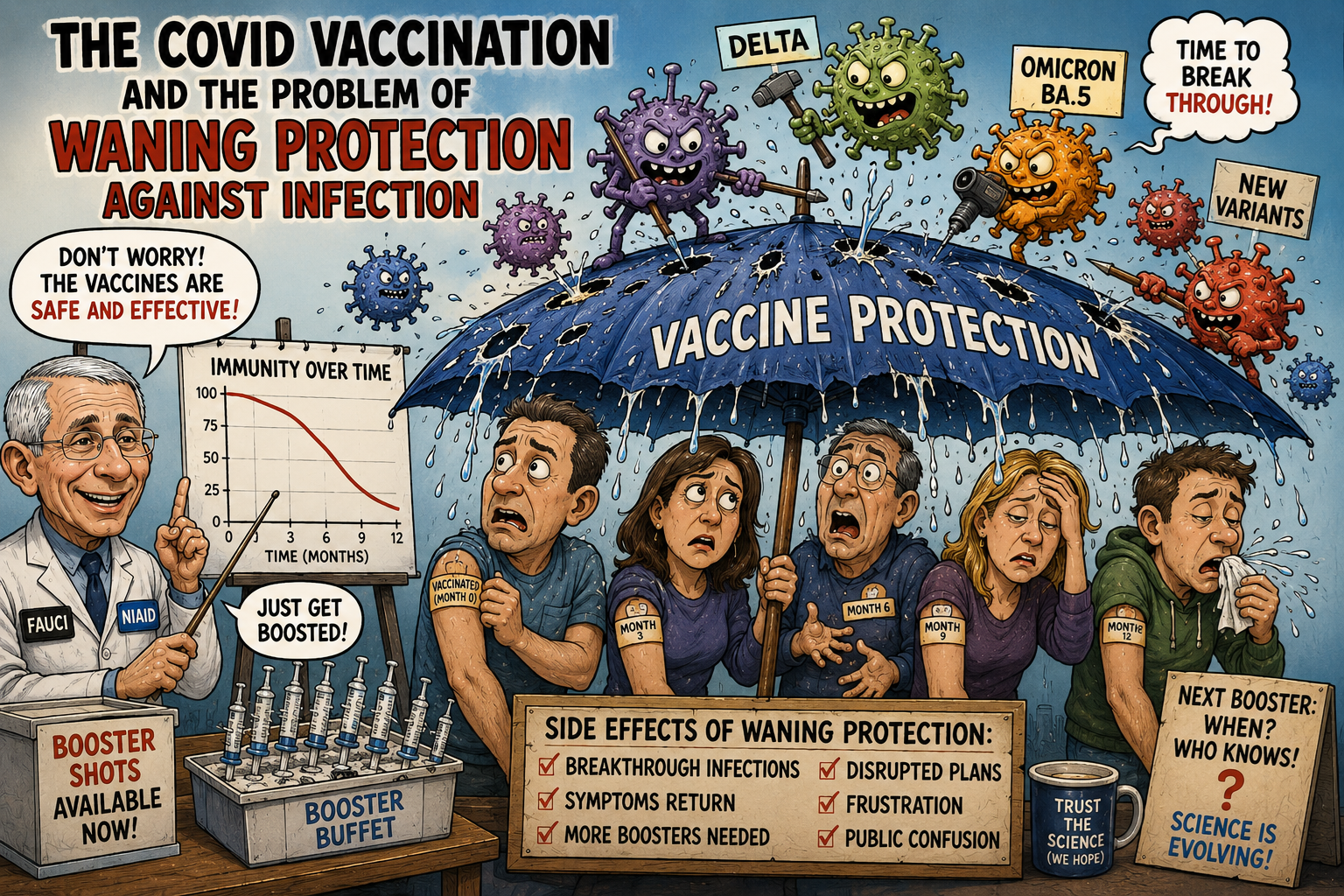 COVID Vaccination and the Problem of Waning Protection Against Infection