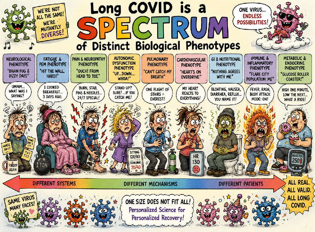 Long COVID as a Spectrum of Distinct Biological Phenotypes