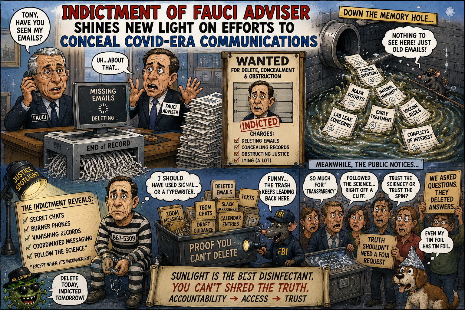 Indictment of Fauci adviser shines new light on efforts to conceal COVID-Era communications