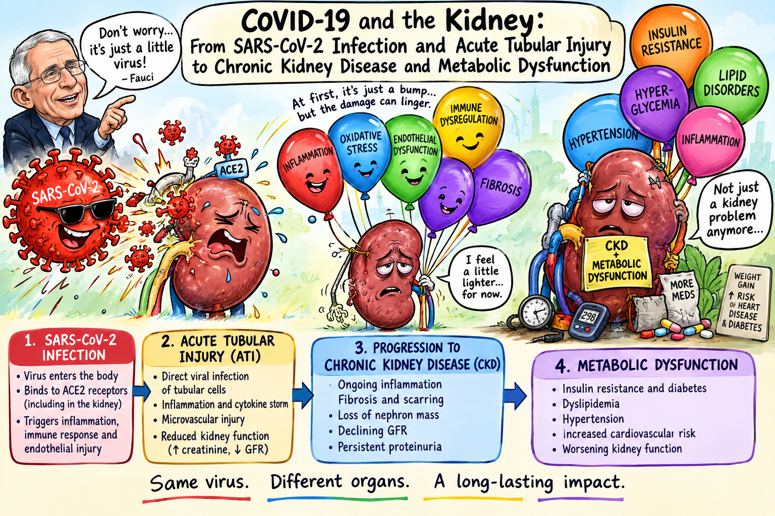 COVID-19 and the Kidney: From SARS-CoV-2 Infection and Acute Tubular Injury to Chronic Kidney Disease and Metabolic Dysfunction