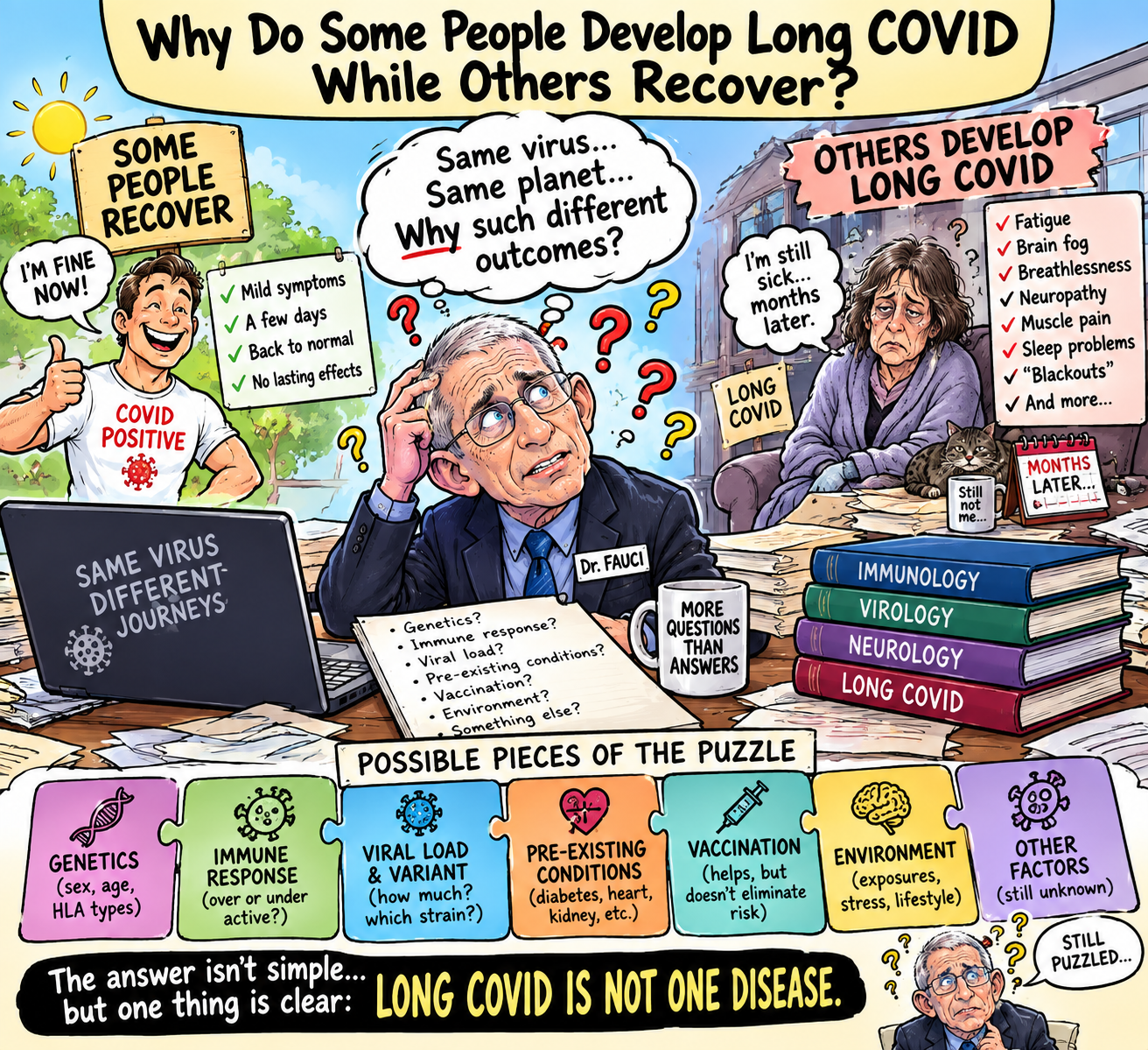 Why Do Some People Recover from SARS-CoV-2 Infection While Others Develop Long COVID?
