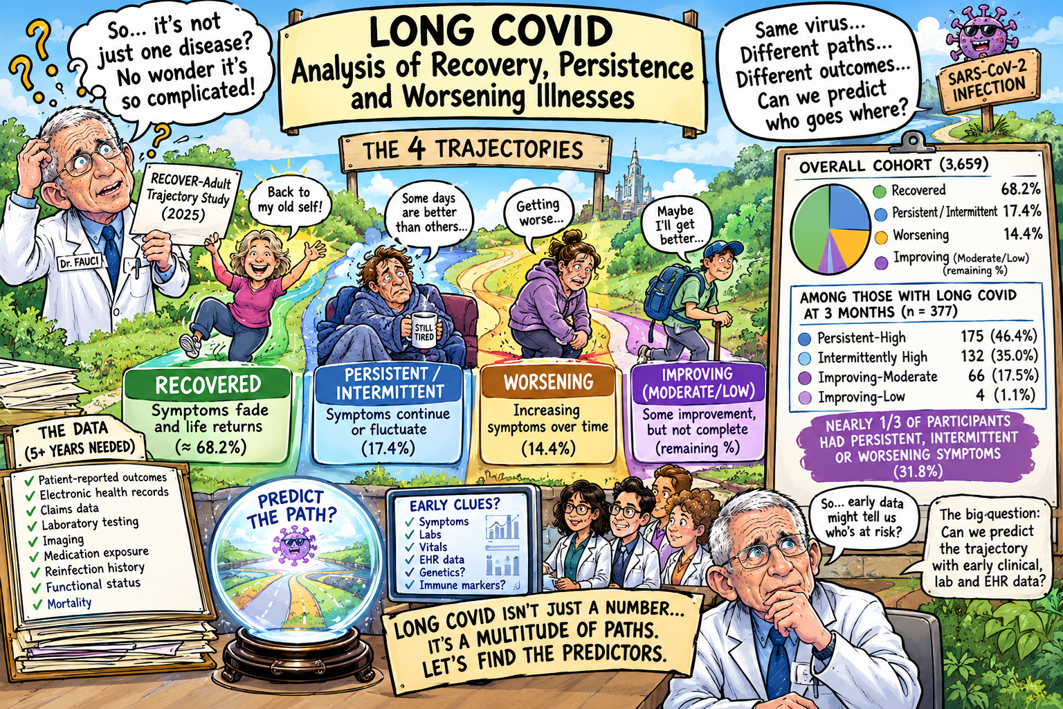 Long COVID and Analysis of Recovery, Persistence and Worsening Illnesses